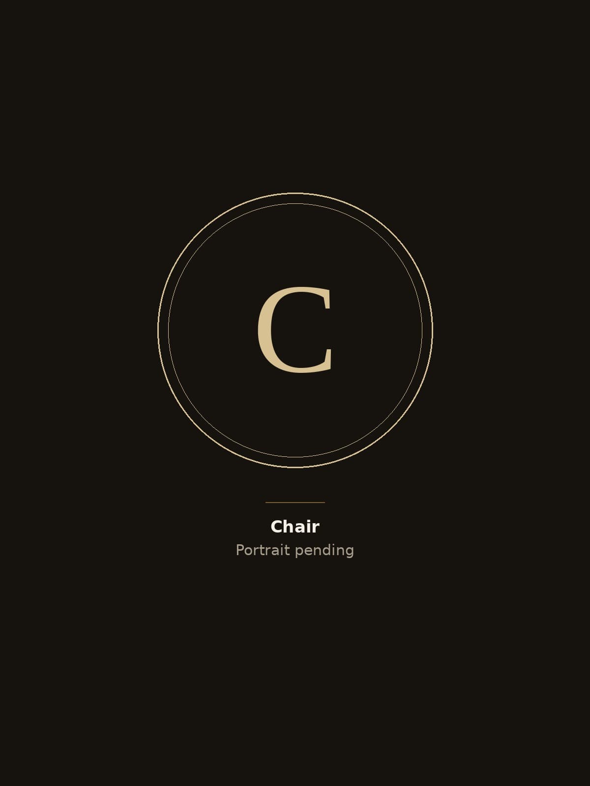 Formal portrait of the Chair, neutral background, same crop as the rest of the Board